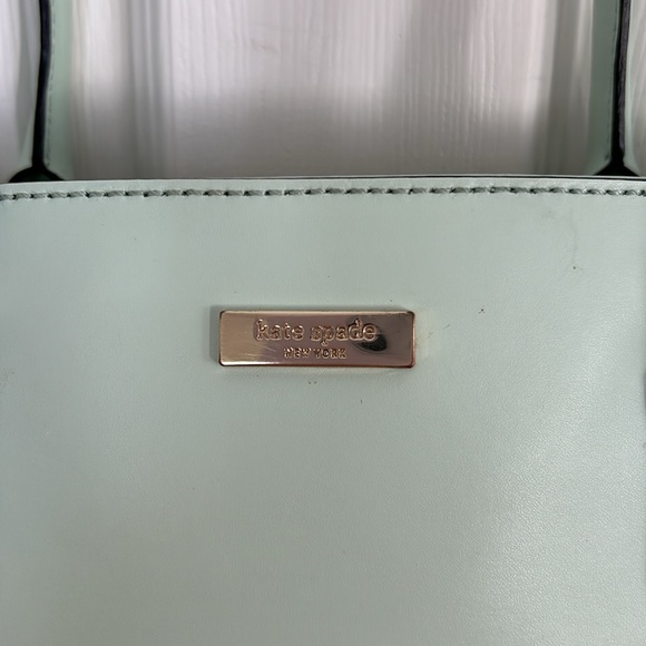 Pre owned Kate Spade New York satchel/tote with scallop details mint green - Picture 2 of 10
